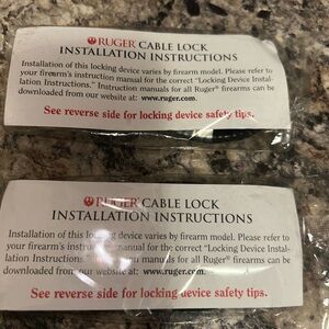 Ruger Cable Lock Installation Instructions